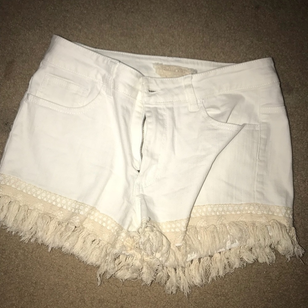 Altar’d State boho white shorts